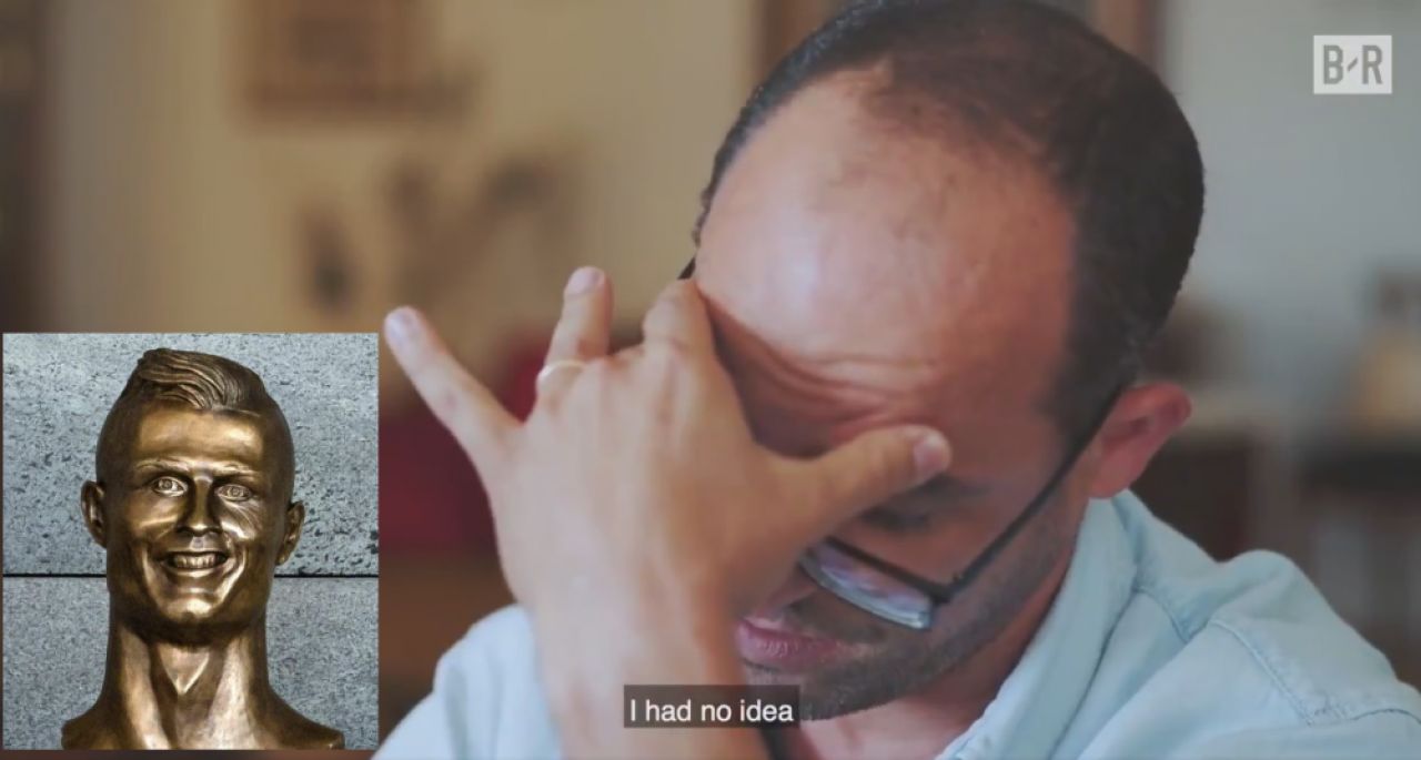 DRAMA artistului care i-a facut statuia lui Ronaldo! Prin ce a trecut dupa ce a fost IRONIZAT de toata planeta si cum a refacut-o. VIDEO_1
