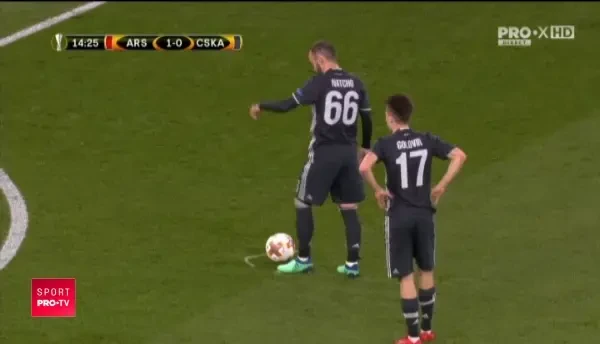 GOOOL Golovin, in Arsenal - CSKA Moscova, din sferturile UEL