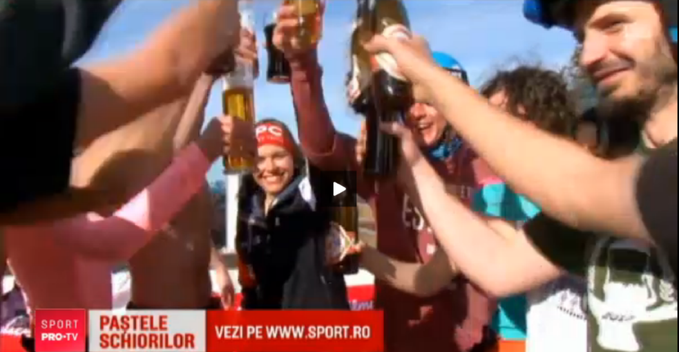 Cum au sarbatorit romanii Pastele pe o partie de ski din Austria! VIDEO