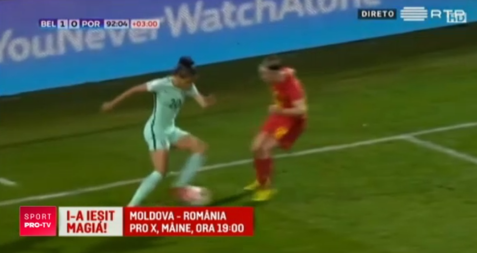 Moldova - Romania, marti, 19:00, PRO X | Driblingul anului vine de la fotbal feminin! FABULOS: Ronalda din nationala Portugaliei a reusit un moment magic. VIDEO