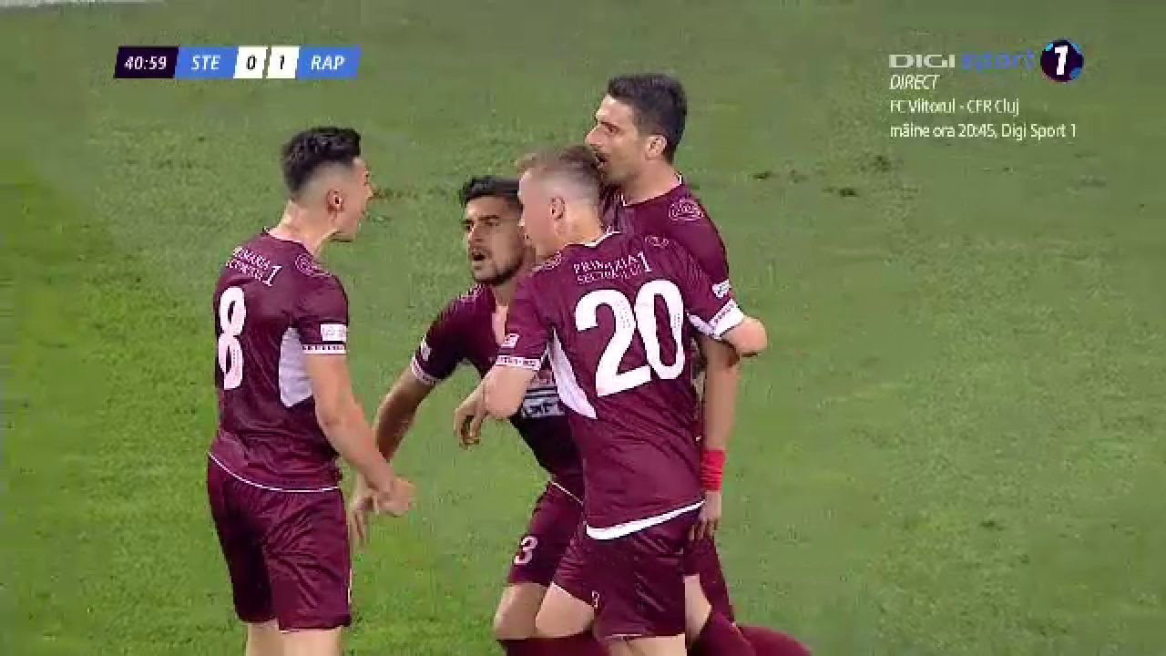 COD VISINIU pe National Arena! Meci NEBUN in L4: Rapid castiga cu 3-1 si e lider. Tensiune MAXIMA: Meciul a fost intrerupt de 5 ori!_24