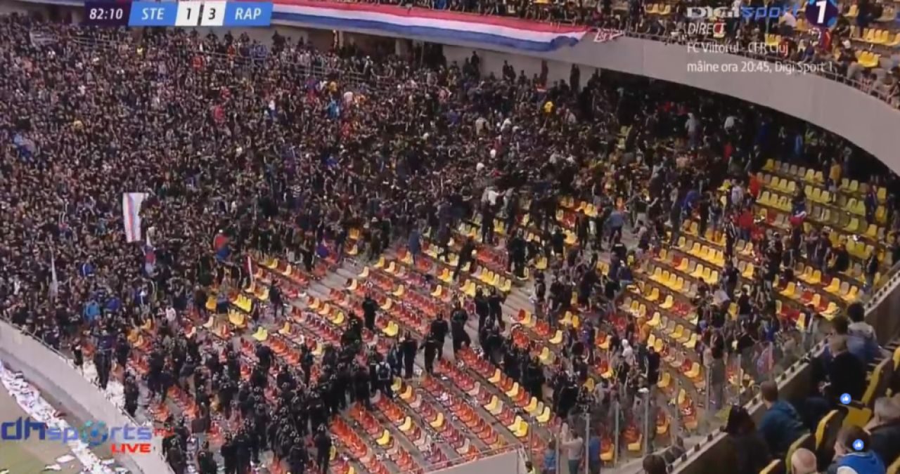 COD VISINIU pe National Arena! Meci NEBUN in L4: Rapid castiga cu 3-1 si e lider. Tensiune MAXIMA: Meciul a fost intrerupt de 5 ori!_32