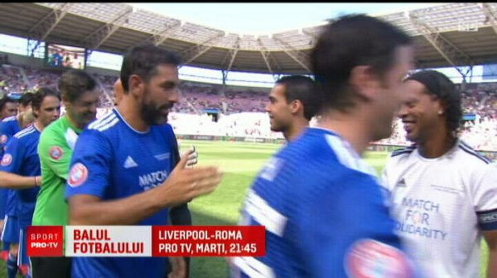 Chivu l-a infruntat pe Ronaldinho intr-un super meci! Figo, Raul, Pirlo si Kluivert au fost in teren VIDEO