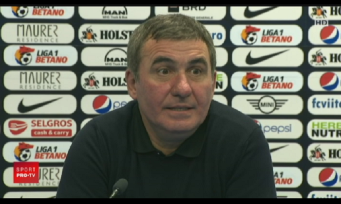 Hagi a comis-o in direct: Aoleu, ma cearta nevasta-mea! Ce a spus in timpul conferintei