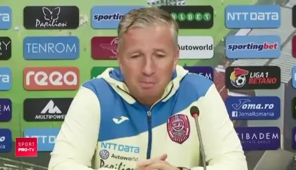 Dan Petrescu si-a schimbat discursul inainte de derby: "Imi doresc sa raman aici, am niste clauze! CFR a fost dezavantajata in 4 meciuri din play-off!"