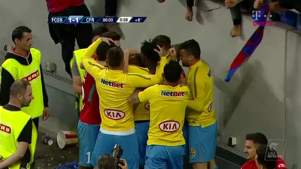FCSB 1-1 CFR, lupta la titlu merge mai departe! Djokovic a marcat superb, Planic a egalat in prelungiri! TOATE FAZELE_6
