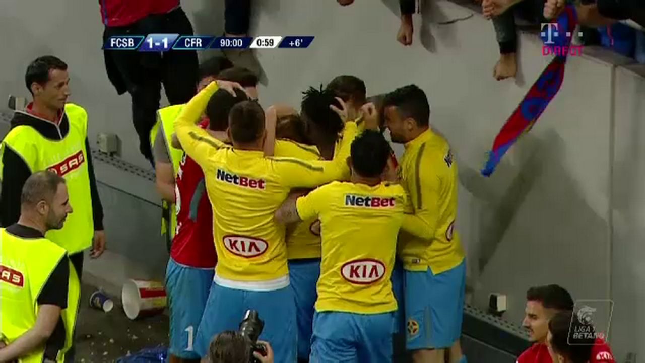 FCSB 1-1 CFR, lupta la titlu merge mai departe! Djokovic a marcat superb, Planic a egalat in prelungiri! TOATE FAZELE_6