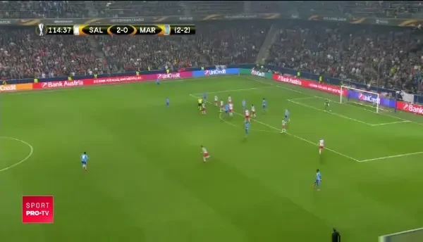 Greseala URIASA de arbitraj care a decis finala Europa League! Cum a marcat Marseille la Salzburg