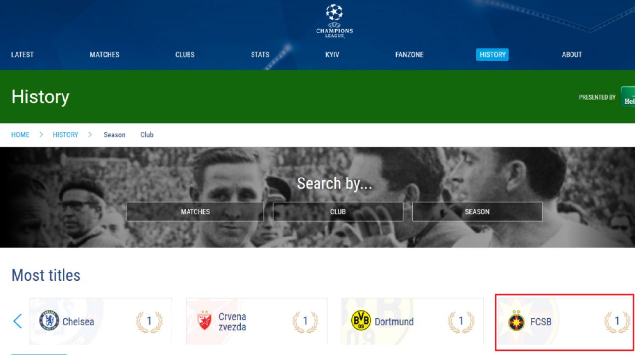 UEFA e bulversata total: Piturca a primit stema FCSB pe frunte :) Steaua nu mai exista. Unde e palmaresul pe site-ul UEFA_2