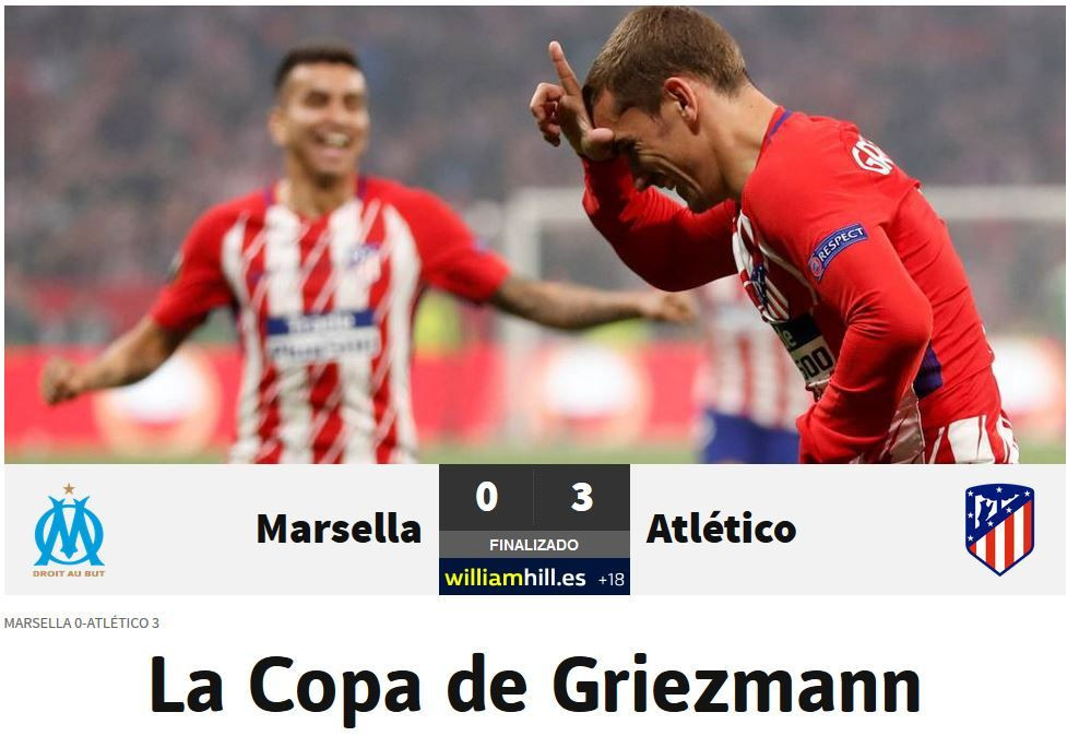 CUPA lui Griezmann! Reactiile spaniolilor dupa ce Atletico a castigat Europa League! Ce au scris imediat dupa meci