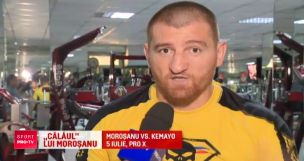Morosanu se pregateste ca un spartan pentru revansa in fata lui Kemayo! Preparatorul sau fizic il lasa lat dupa antrenamente. VIDEO