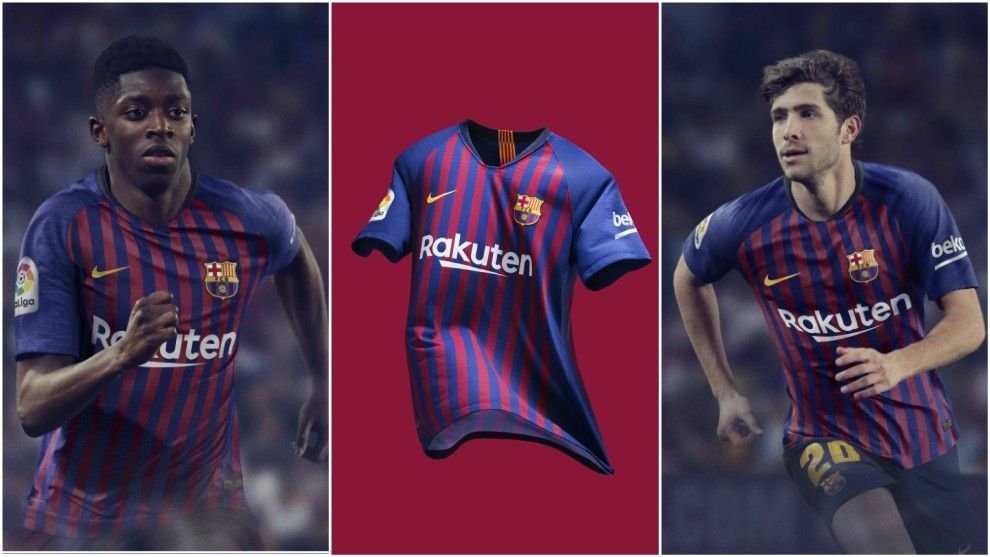Barcelona a prezentat oficial noul tricou pentru sezonul viitor! L-au adus cu DRONA in unul dintre cele mai spectaculoase locuri din oras! VIDEO