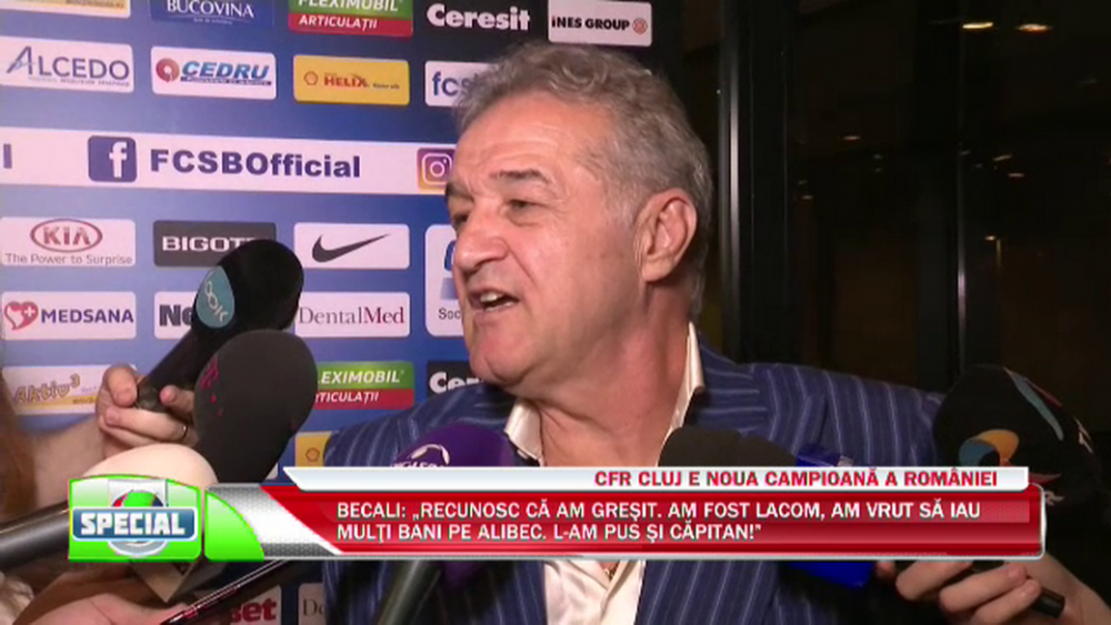 Eu sunt VINOVAT! CFR Cluj a fost mai puternica! Gigi Becali a anuntat un nou jucator care e OUT! Alibec, facut din nou PRAF