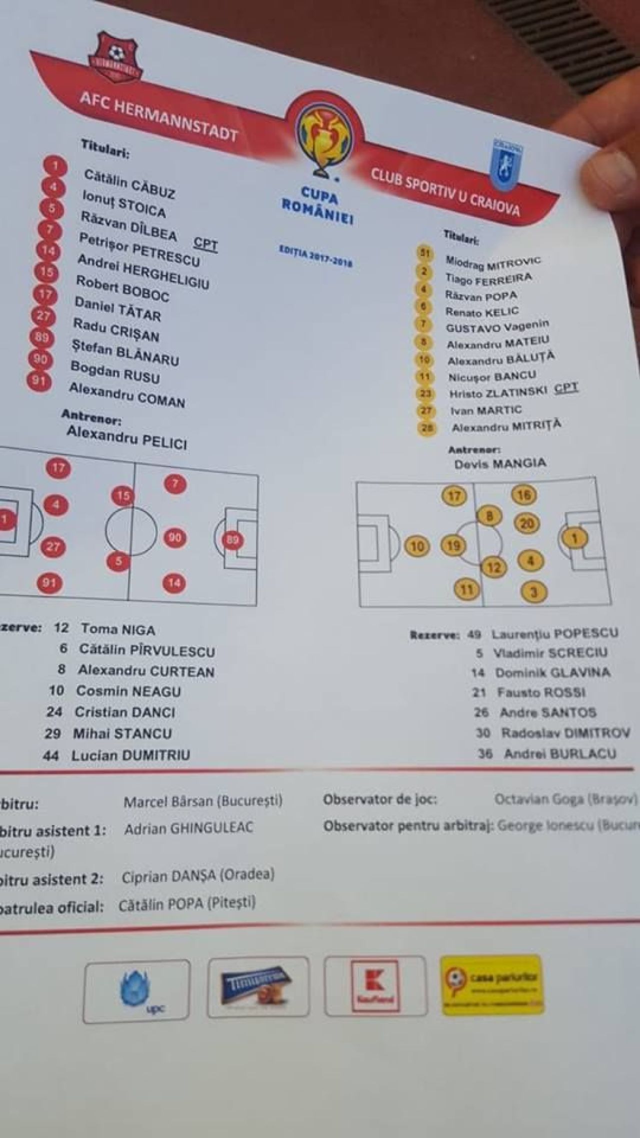 Craiova 2-0 Hermannstadt, vezi REZUMAT | Cupa merge la Craiova dupa 25 de ani! Gustavo si Mitrita au marcat superb! Vezi VIDEO_1