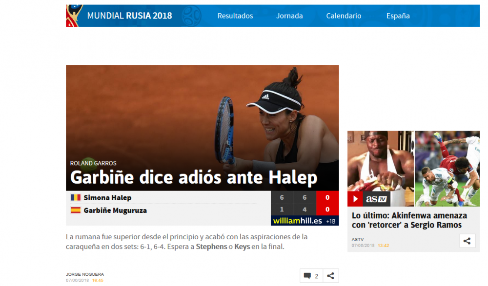 Halep a DEMOLAT-O pe Muguruza! Spaniolii, categorici dupa victoria Simonei de la Roland Garros! Cum au reactionat