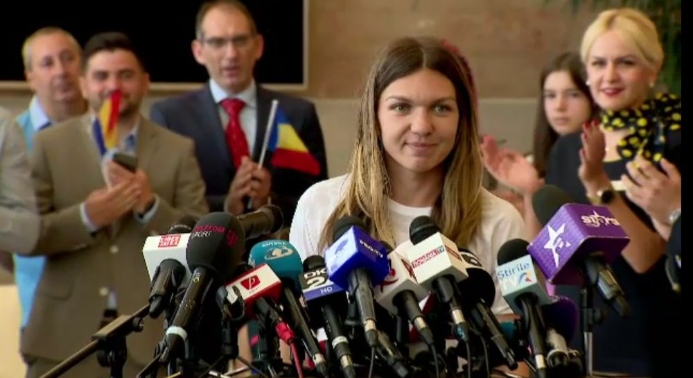 PRIMELE DECLARATII ale Simonei Halep la revenirea in tara: