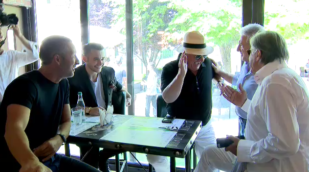 VIDEO: Faza colosala! Dragomir: Cum stam noi de vorba cu puscariasii astia?! Mihai Stoica, Ioan Becali si Borcea Jr erau la masa