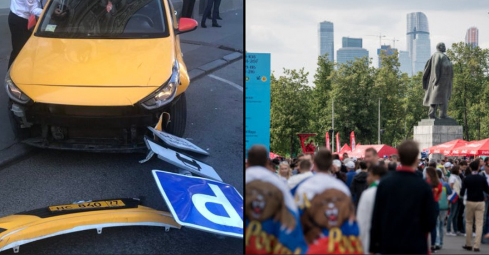 O masina a intrat intr-un grup de suporteri de la Cupa Mondiala! 8 raniti | VIDEO SOCANT