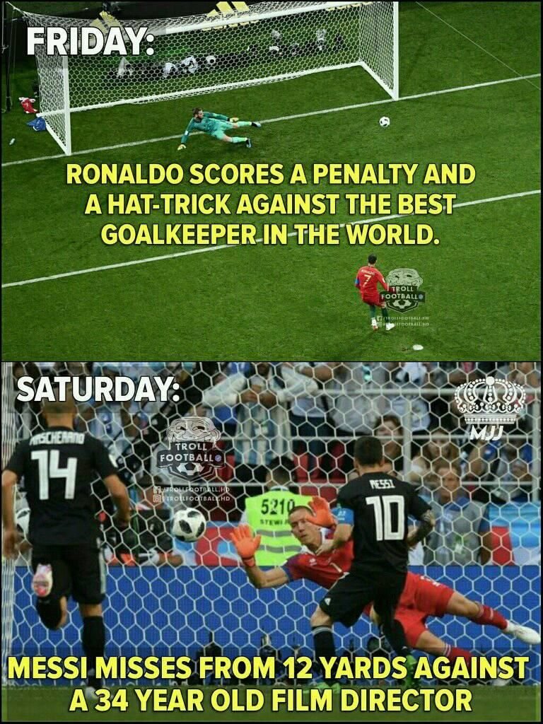Ce i-a scris Messi lui Cristiano, dupa penaltyul ratat cu Islanda :) Fanii portughezului s-au amuzat dupa prestatia rivalului sau_2