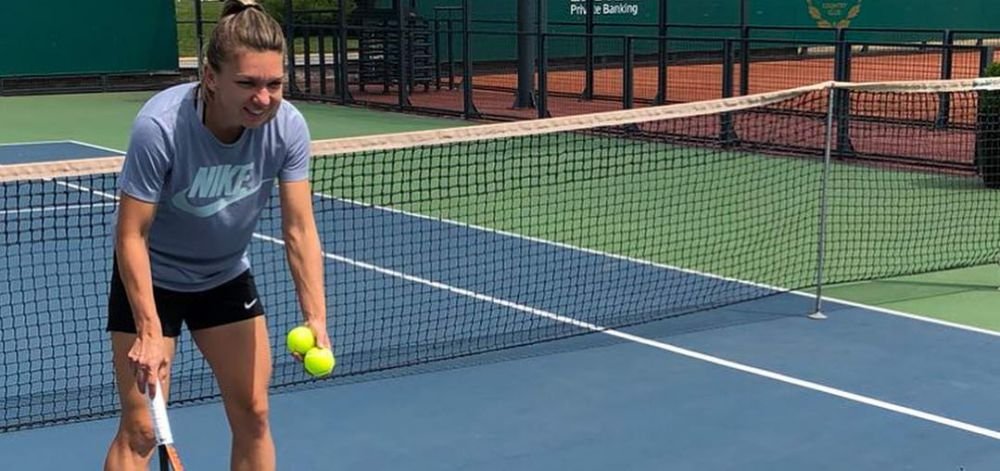 Prima lectie de tenis! Fotografia cu care Simona Halep a RUPT internetul! Ce a facut azi pe teren. FOTO
