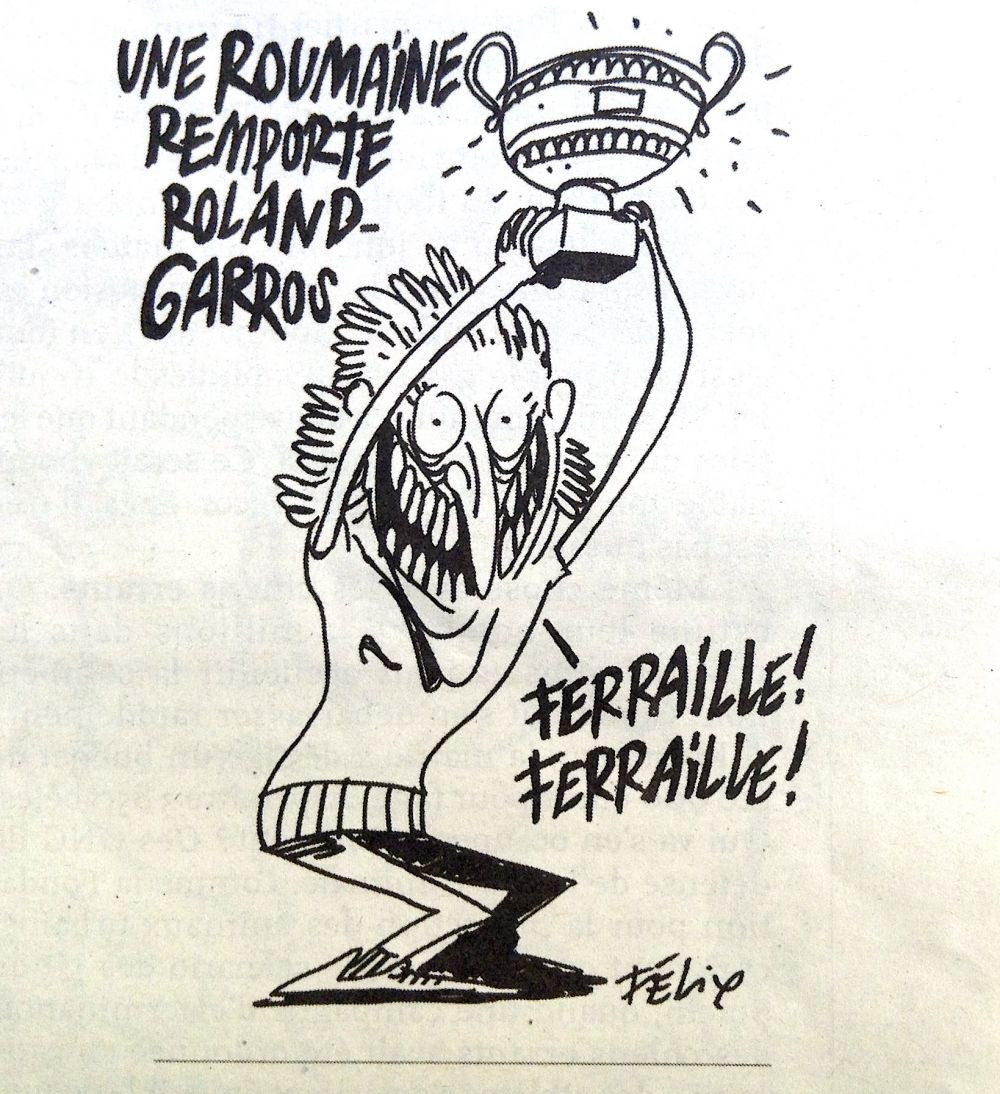 REPLICA redactorului-sef al revistei Charlie Hebdo pentru romani dupa caricatura cu Halep: Nu aveti umor! &nbsp;