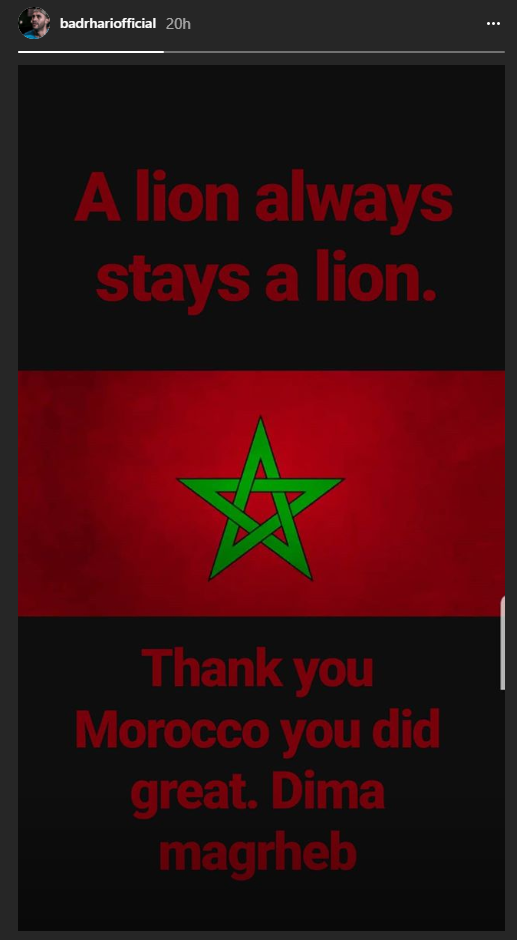 Mesajul lui Badr Hari, dupa ce Maroc a fost eliminata dupa ce nu a primit 2 penalty-uri cu Portugalia