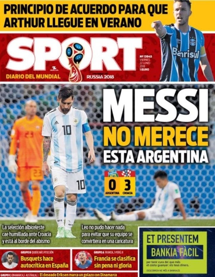 O lume intreaga socata de rusinea Argentinei: 