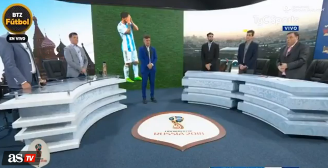 CLIPUL ZILEI: Moment de reculegere la televiziunea argentiniana, la 