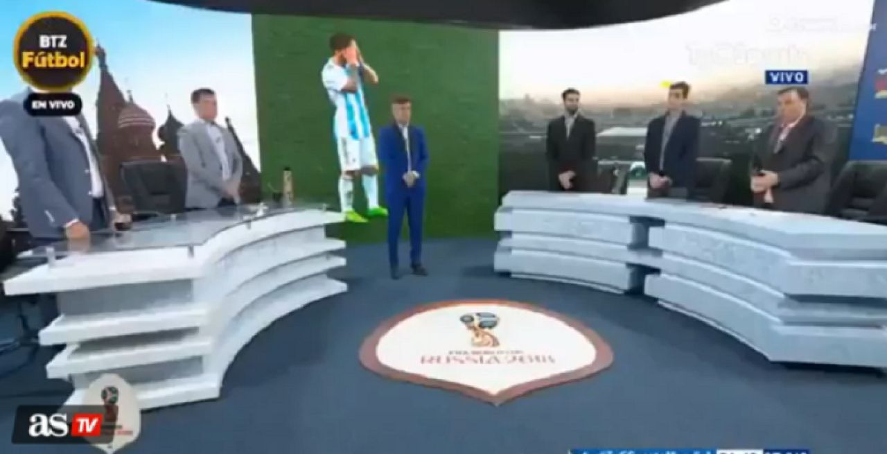 CLIPUL ZILEI: Moment de reculegere la televiziunea argentiniana, la