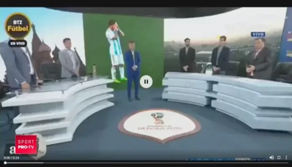 CLIPUL ZILEI: Moment de reculegere la televiziunea argentiniana, la "inmormantarea" nationalei lui Messi