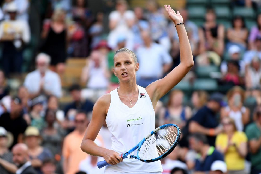 A jucat grozav azi! A fost mai buna ca mine un set si jumatate! Reactia Pliskovei dupa victoria cu Buzarnescu