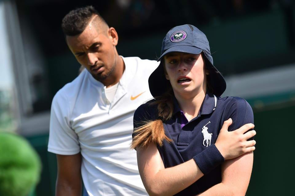 Kyrgios, faza zilei la Wimbledon 2018! A servit cu peste 200 KM/H direct intr-un copil de mingi: Si eu plangeam in locul ei!