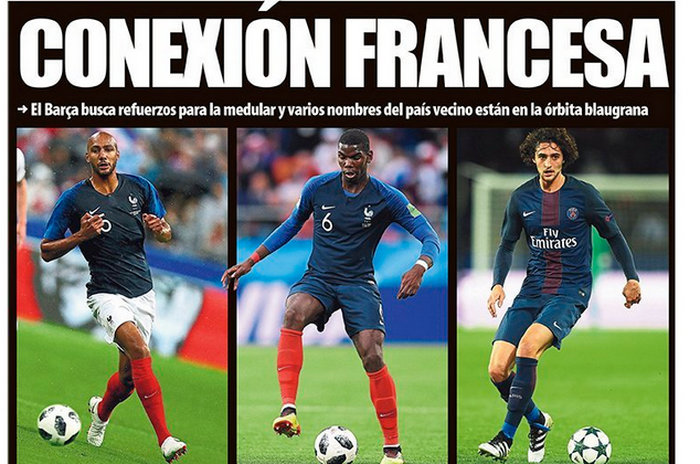 Barcelona scoate la licitatie un jucator: 30 mil &euro;! Cei 3 mijlocasi din nationala Frantei pentru care Barca incepe negocierile
