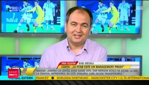 EXCLUSIV | Becali a intrat IN DIRECT pentru a-i raspunde lui Ionut Chirila. Dialogul avut de cei doi. VIDEO