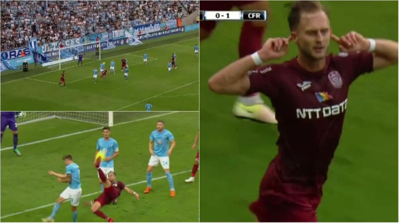 GOLUL PE CARE L-AR FI APLAUDAT SI IBRAHIMOVIC! Djokovic a marcat fabulos pentru CFR in deplasarea de la Malmo_1