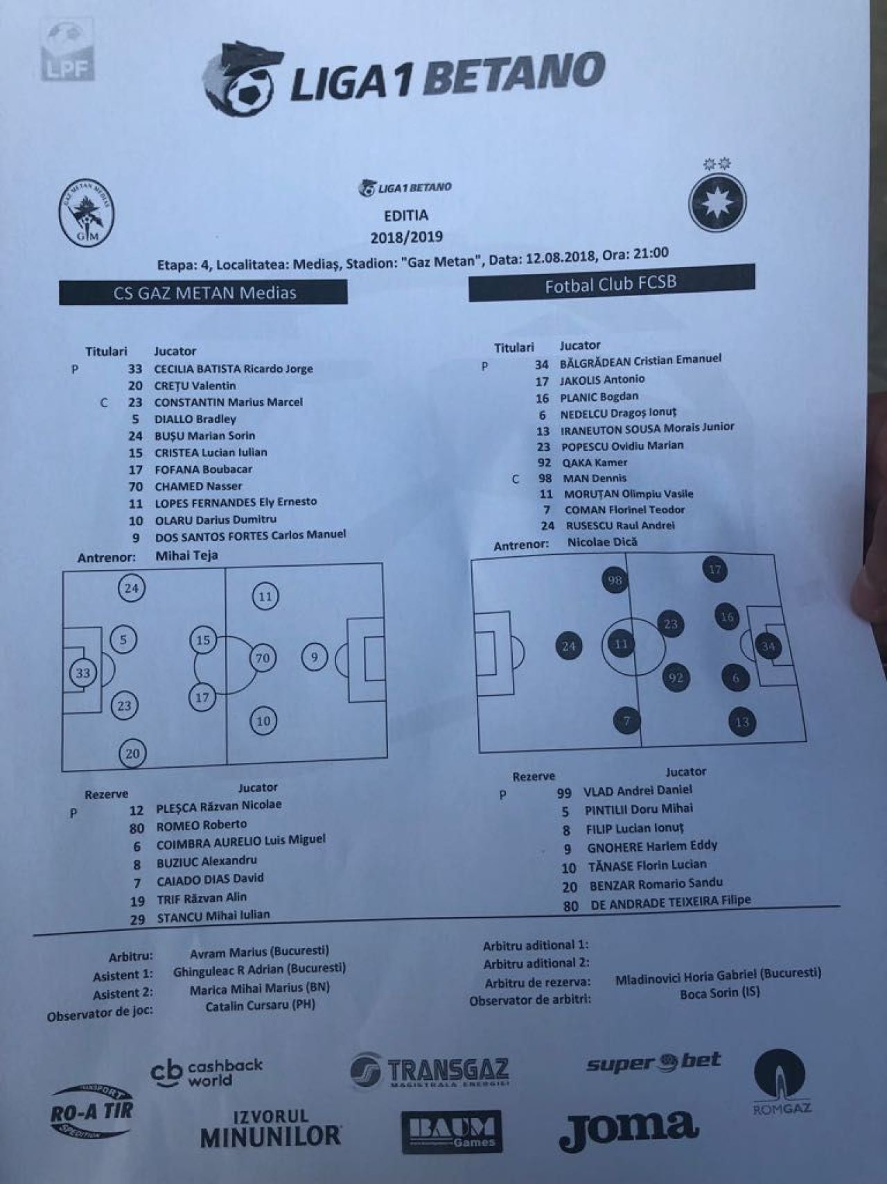 FCSB, alta echipa dupa pauza: 3-1 cu Gaz Metan! Stelistii sunt cu gandul la marele meci cu Hajduk, joi la PRO TV_3