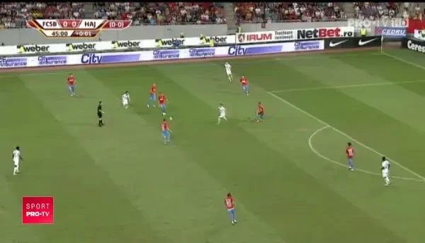 Tanase, cartonas galben FCSB Hajduk