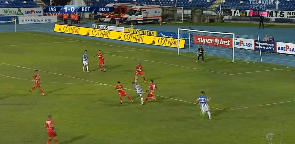 Iasi 2-1 Botosani! Cristea a marcat doua goluri SUPERBE pentru Poli! Flores era sa RUPA bara_3