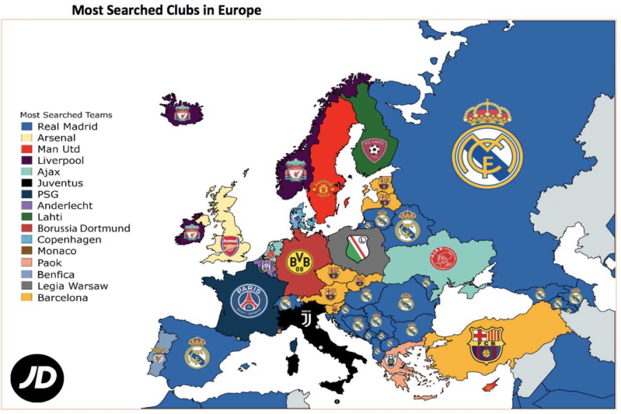 Topul celor mai cautate echipe de fotbal pe internet! Care e cea mai urmarita formatie de catre fanii romani_1