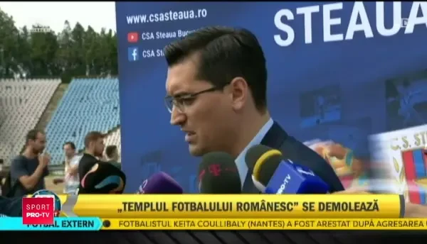 Burleanu in Ghencea la demolarea stadionului