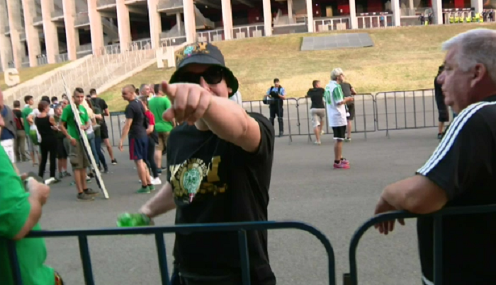 FOTO: Suporterii Rapid Viena au ajuns la stadion, cu doua ore inainte de meci // Cati vor fi in tribune_4