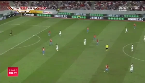 Greseala lui Andrei Vlad, lovitura libera indirecta din careu pentru Rapid Viena