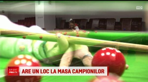 Campioana Romaniei la snooker vrea sa se bata cu Messi! A renuntat la gimnastica si nu ii plac fustele