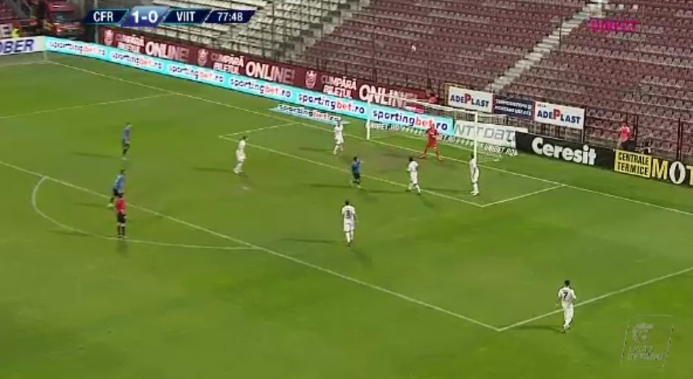 CFR CLUJ 1-2 VIITORUL | Vodut reuseste golul campionatului cu o executie SUBERBA de la mijlocul terenului! Hagi marcheaza din penalty!_6