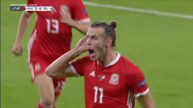 Bale a dat golul serii in Nations League! Sutul FABULOS cu care l-a lasat fara replica pe portar. VIDEO