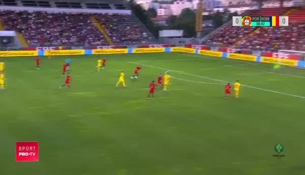 Portugalia U21 - Romania U21, ocazie mare Dennis Man