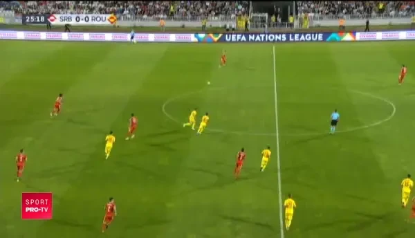 Mitrovic deschide scorul in Serbia - Romania: VIDEO