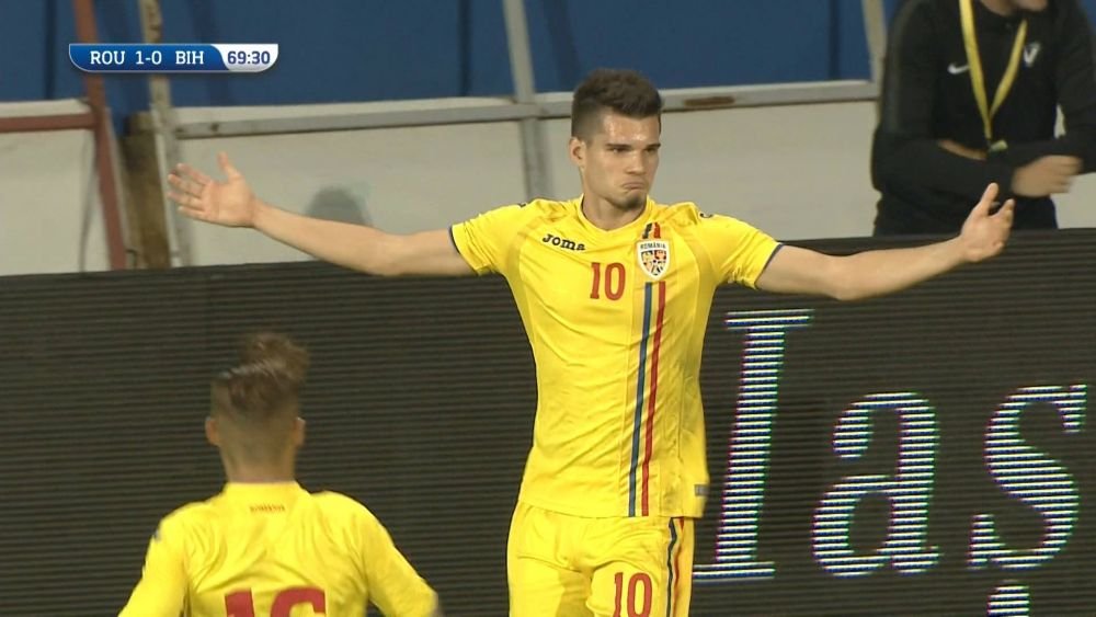CE GOOOOL! CE BIJUTERIE! Ianis l-a facut mandru pe tatal sau: GOL DIRECT DIN CORNER cu Bosnia | VIDEO