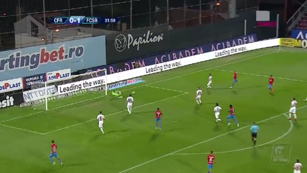 CFR CLUJ 1-1 FCSB | Al 5-lea 1-1 CONSECUTIV intre rivale. PACE in repriza a doua, dupa 45 de minute NEBUNE in derby! AICI ai fazele meciului_8