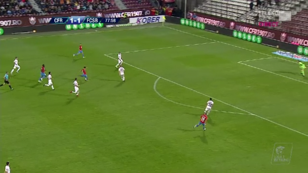 CFR CLUJ 1-1 FCSB | Al 5-lea 1-1 CONSECUTIV intre rivale. PACE in repriza a doua, dupa 45 de minute NEBUNE in derby! AICI ai fazele meciului_11